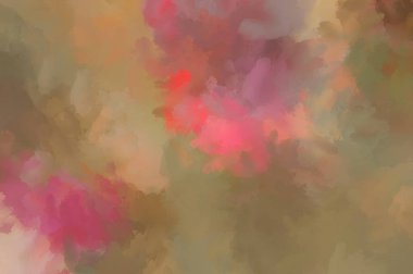 Sanatsal soyut arkaplan. Doku boyalı duvar kağıdı. Boya darbeleriyle yaratıcı bir illüstrasyon. Fırça desenli resim.