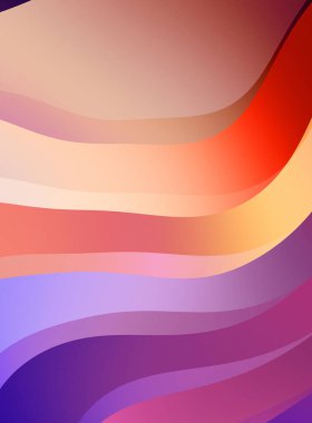 Soyut arkaplan. Renkli dalgalı tasarım duvar kağıdı. yaratıcı grafik 2D çizim. Dinamik şekilli modaya uygun sıvı örtüsü.