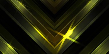 Soyut parlayan geometrik ışıklar arka planda. Fraktal simetrik grafik çizimi. Parıldayan ve parıldayan çubukları kesiştir.