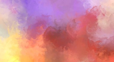 Yaratıcı soyut resim. Artistik fırça darbeleriyle donatılmış. Renkli ve canlı bir illüstrasyon. boyalı sanat.