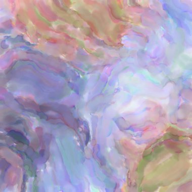 Pastel renklerde suluboya resim. Poster, duvar sanatı, afiş, kart, kitap kapağı ya da ambalaj için rahatlatıcı kompozisyonun yumuşak renkli çizimi. Modern fırça darbeleri resim.