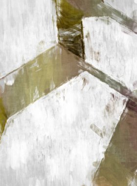 Soyut arkaplanda pürüzlü fırça darbeleri. Fırça boyası. Renkli boya darbeleri. Eşsiz duvar sanatı. Tuvaldeki modern sanat. Renkli çağdaş sanat eserleri. 