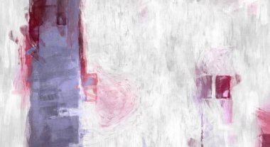 Soyut arkaplanda pürüzlü fırça darbeleri. Fırça boyası. Renkli boya darbeleri. Eşsiz duvar sanatı. Tuvaldeki modern sanat. Renkli çağdaş sanat eserleri. 