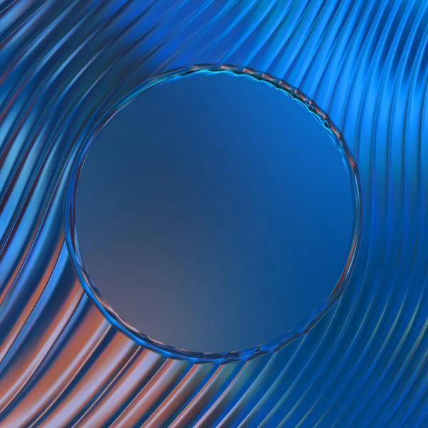 Soyut çerçeveli arkaplan. Renkli, canlı, dalgalı bir duvar kağıdı. Merkezi çerçeveli yaratıcı grafik 2d çizim. Dinamik şekilli modaya uygun sıvı örtüsü.