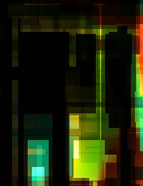 Futuristisch Abstract Geometrisch Behang Geometrische Kleurrijke Vormen Rechthoekige Vormen Achtergrond — Stockfoto