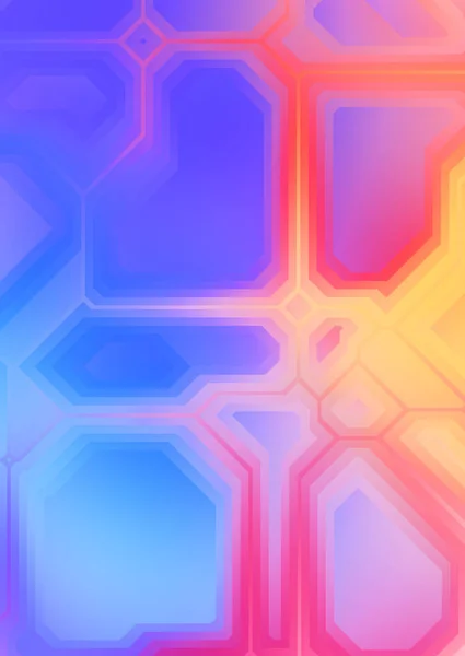 Capas Formas Geométricas Coloridas Vibrantes Ilustración Digital Diseño Tecnológico Plantilla —  Fotos de Stock
