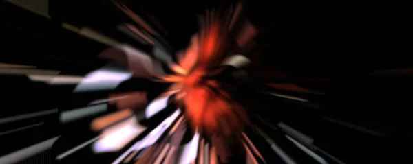 Sentieri Particelle Leggere Luce Stella Esplosione Con Particelle Luminose Linee — Foto Stock