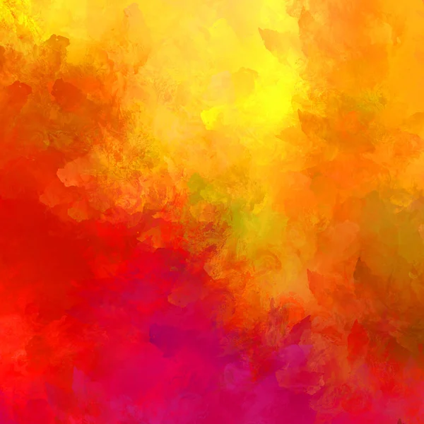 Canlı fırça darbeleriyle boyanmış. Renkli desenli resim. Fırçalanmış duvar kağıdını boya.