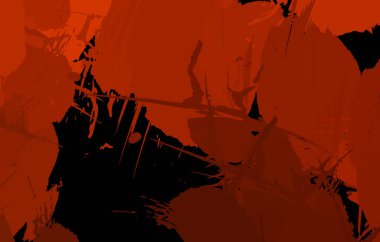 Sanatsal soyut arkaplan. Doku boyalı duvar kağıdı. Boya darbeleriyle yaratıcı bir illüstrasyon. Fırça desenli resim.