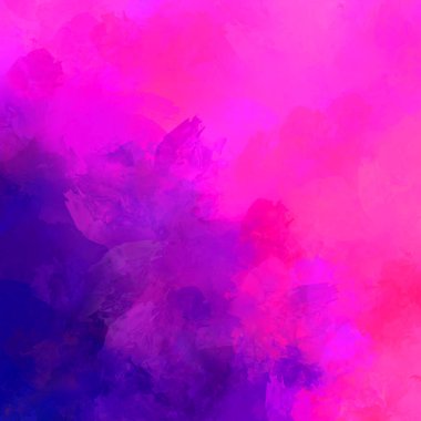 Canlı fırça darbeleriyle boyanmış. Renkli desenli resim. Fırçalanmış duvar kağıdını boya.