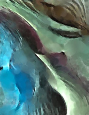 Modern sanat. Renkli çağdaş sanat eserleri. Renkli boya darbeleri. Soyut arkaplanda fırça darbeleri. fırça boyası.