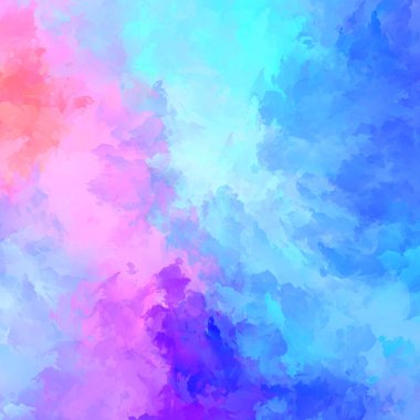 Duvar sanatı Eşsiz ve yaratıcı illüstrasyon. Fırça darbesi ile boyanmış. Renkli fırça darbelerinin soyut arkaplanı. Fırçalanmış canlı duvar kâğıdı. Boyalı sanatsal yaratım.