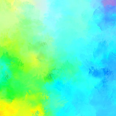 Duvar sanatı Eşsiz ve yaratıcı illüstrasyon. Fırça darbesi ile boyanmış. Renkli fırça darbelerinin soyut arkaplanı. Fırçalanmış canlı duvar kâğıdı. Boyalı sanatsal yaratım.