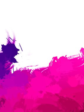 Taranmış Boyalı Soyut Arkaplan. Vahşi kaotik fırça darbeleri. Boya darbeleri. 2D İllüstrasyon. Fırça darbeli resim. 