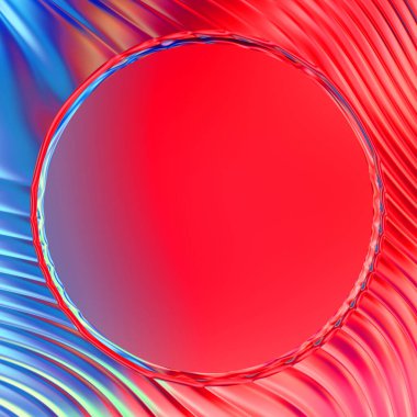 Soyut çerçeveli arkaplan. Renkli, canlı, dalgalı bir duvar kağıdı. Merkezi çerçeveli yaratıcı grafik 2d çizim. Dinamik şekilli modaya uygun sıvı örtüsü.