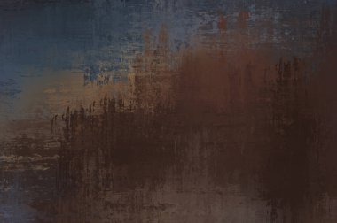 Çapraz vahşi fırça darbeleriyle arka plan. Renkli ve canlı bir tasvir. Boyalı sanat. Yaratıcı soyut resim.