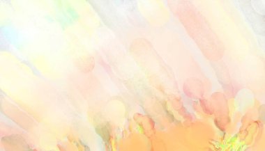 Yumuşak suluboya duvar kağıdı. Hafifçe fırçalanmış renkleri olan sanatsal bir resim. Pastel renkler arkaplana dokunmuş. Soyut duvar sanatı..