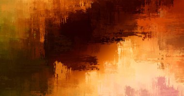 Çapraz vahşi fırça darbeleriyle arka plan. Renkli ve canlı bir tasvir. Boyalı sanat. Yaratıcı soyut resim.