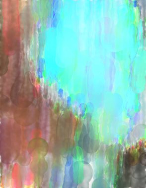 Çağdaş sanat. El yapımı resim. Modern sanat eserleri. Yüzeyde suluboya fırça darbeleriyle resim yapmak. 2D çizim. Sanatsal arkaplan resmi. Tablo üzerinde soyut resim. Renkli doku.