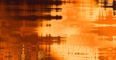 Soyut arkaplan. Yaşlanmış grunge dokusunda geometrik elementler. Farklı renk desenli grafiksel illüstrasyon.