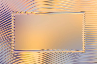 Soyut çerçeveli arkaplan. Renkli, canlı, dalgalı bir duvar kağıdı. Merkezi çerçeveli yaratıcı grafik 2d çizim. Dinamik şekilli modaya uygun sıvı örtüsü.