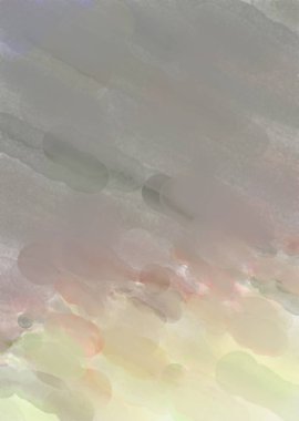 Yumuşak suluboya duvar kağıdı. Hafifçe fırçalanmış renkleri olan sanatsal bir resim. Pastel renkler arkaplana dokunmuş. Soyut duvar sanatı..