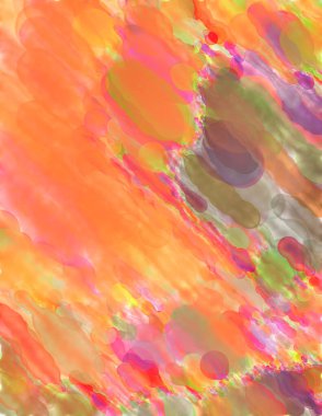 Çağdaş sanat. El yapımı resim. Modern sanat eserleri. Yüzeyde suluboya fırça darbeleriyle resim yapmak. 2D çizim. Sanatsal arkaplan resmi. Tablo üzerinde soyut resim. Renkli doku.