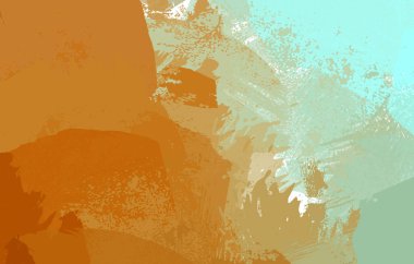 Sanatsal soyut arkaplan. Doku boyalı duvar kağıdı. Boya darbeleriyle yaratıcı bir illüstrasyon. Fırça desenli resim.