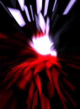 Işık parçacık izleri. Parlayan parçacıkları ve çizgileri olan ışık patlaması yıldızı. Güzel hareketli soyut ışın arkaplanı.