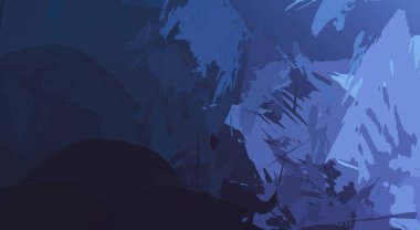 Fırça darbesi ile boyanmış. Sanatsal canlılık ve renkli duvar kâğıdı. Kaotik resim. Taranmış Boyalı Soyut Arkaplan. 