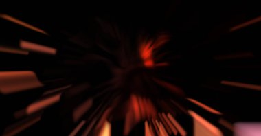 Işık parçacık izleri. Parlayan parçacıkları ve çizgileri olan ışık patlaması yıldızı. Güzel hareketli soyut ışın arkaplanı.