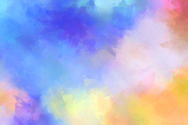 Sanatsal soyut arkaplan. Doku boyalı duvar kağıdı. Boya darbeleriyle yaratıcı bir illüstrasyon. Fırça desenli resim.