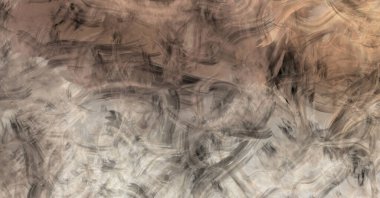 Modern sanat. Taranmış Boyalı Soyut Arkaplan. Fırça darbesi ile boyanmış. Boya darbeleri. 2B Görüntü