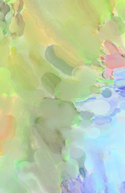 2D çizim. Sanatsal arkaplan resmi. Tablo üzerinde soyut resim. Çağdaş sanat. El yapımı resim. Renkli doku. Modern sanat eserleri. Yüzeyde suluboya fırça darbeleriyle boyama.