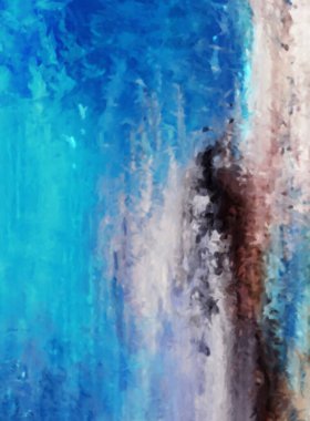 Modern sanat. Renkli çağdaş sanat eserleri. Renkli boya darbeleri. Soyut arkaplanda fırça darbeleri. Fırça boyası. Eşsiz duvar sanatı.