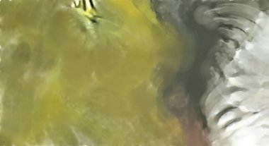 Modern sanat. Renkli çağdaş sanat eserleri. Renkli boya darbeleri. Soyut arkaplanda fırça darbeleri. fırça boyası.