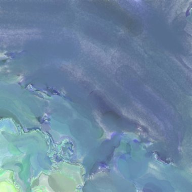 Çağdaş sanat. El işçiliğinin renkli dokusu. Modern resim. Yüzeyde suluboya vuruşlar. Sanatsal arkaplan resmi. Tablo üzerinde soyut resim. Fırça darbeleri. 