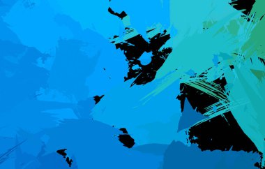 Sanatsal soyut arkaplan. Doku boyalı duvar kağıdı. Boya darbeleriyle yaratıcı bir illüstrasyon. Fırça desenli resim.