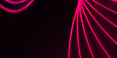 Işık dalgalarının neon renkli soyut tasarımı. Dijital arka plan ve neon ışığı parlama efekti. Parlak ışınlar duvar kağıdı.