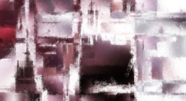 Modern sanat. Renkli çağdaş sanat eserleri. Renkli boya darbeleri. Soyut arkaplanda fırça darbeleri. Fırça boyası. Eşsiz duvar sanatı.