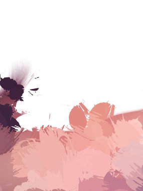 Taranmış Boyalı Soyut Arkaplan. Vahşi kaotik fırça darbeleri. Boya darbeleri. 2D İllüstrasyon. Fırça darbeli resim. 