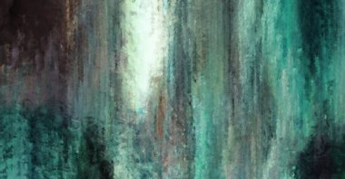 Modern sanat. Renkli çağdaş sanat eserleri. Renkli boya darbeleri. Soyut arkaplanda fırça darbeleri. Fırça boyası. Eşsiz duvar sanatı.