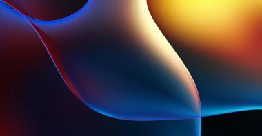 Soyut arkaplan. Değişken renk değişim dalgaları, dinamik hareketlerle. Işık dalgalarının neon renkli soyut tasarımı. Duvar kağıdı, afiş, arkaplan, kart, kitap illüstrasyonu, web sitesi.