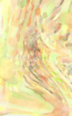 2D çizim. Sanatsal arkaplan resmi. Tablo üzerinde soyut resim. Çağdaş sanat. El yapımı resim. Renkli doku. Modern sanat eserleri. Yüzeyde suluboya fırça darbeleriyle boyama.