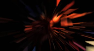 Işık parçacık izleri. Parlayan parçacıkları ve çizgileri olan ışık patlaması yıldızı. Güzel hareketli soyut ışın arkaplanı.