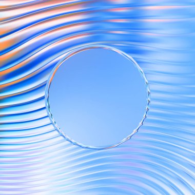 Soyut çerçeveli arkaplan. Renkli, canlı, dalgalı bir duvar kağıdı. Merkezi çerçeveli yaratıcı grafik 2d çizim. Dinamik şekilli modaya uygun sıvı örtüsü.