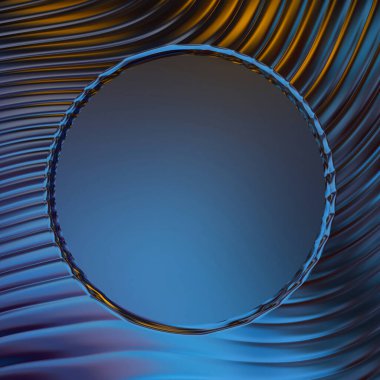 Soyut çerçeveli arkaplan. Renkli, canlı, dalgalı bir duvar kağıdı. Merkezi çerçeveli yaratıcı grafik 2d çizim. Dinamik şekilli modaya uygun sıvı örtüsü.