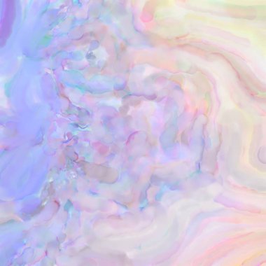 El yapımı sürreal soyut desenli suluboya. Modern sanatsal resim. 2D çizim. Arkaplan boyası karışımı. Yaratıcı duvar sanatı. Çağdaş sanat.