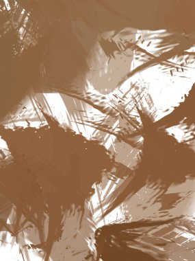 Renkli fırça darbelerinin soyut arkaplanı. fırçalanmış canlı duvar kağıdı. resmedilmiş sanat eseri. Eşsiz ve yaratıcı illüstrasyon.