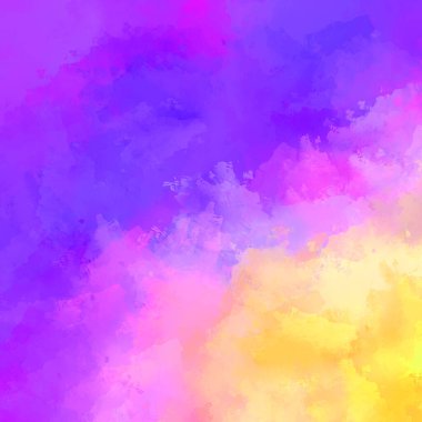 Canlı fırça darbeleriyle boyanmış. Renkli desenli resim. Fırçalanmış duvar kağıdını boya.